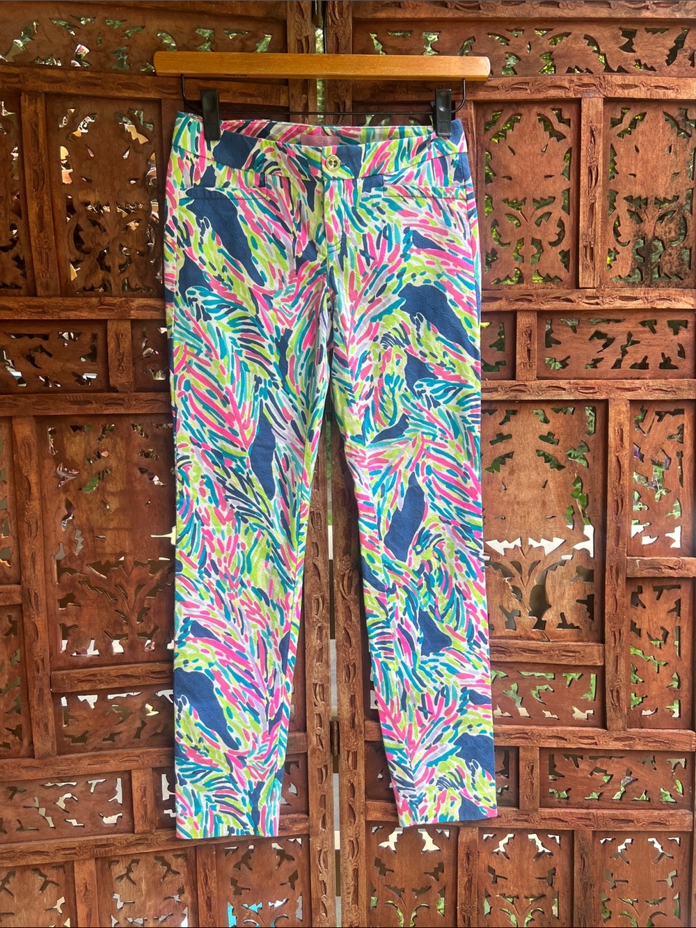 NEW! Lilly Pulitzer Navy, Hot Pink, Teal & Lime Patterned Shorts